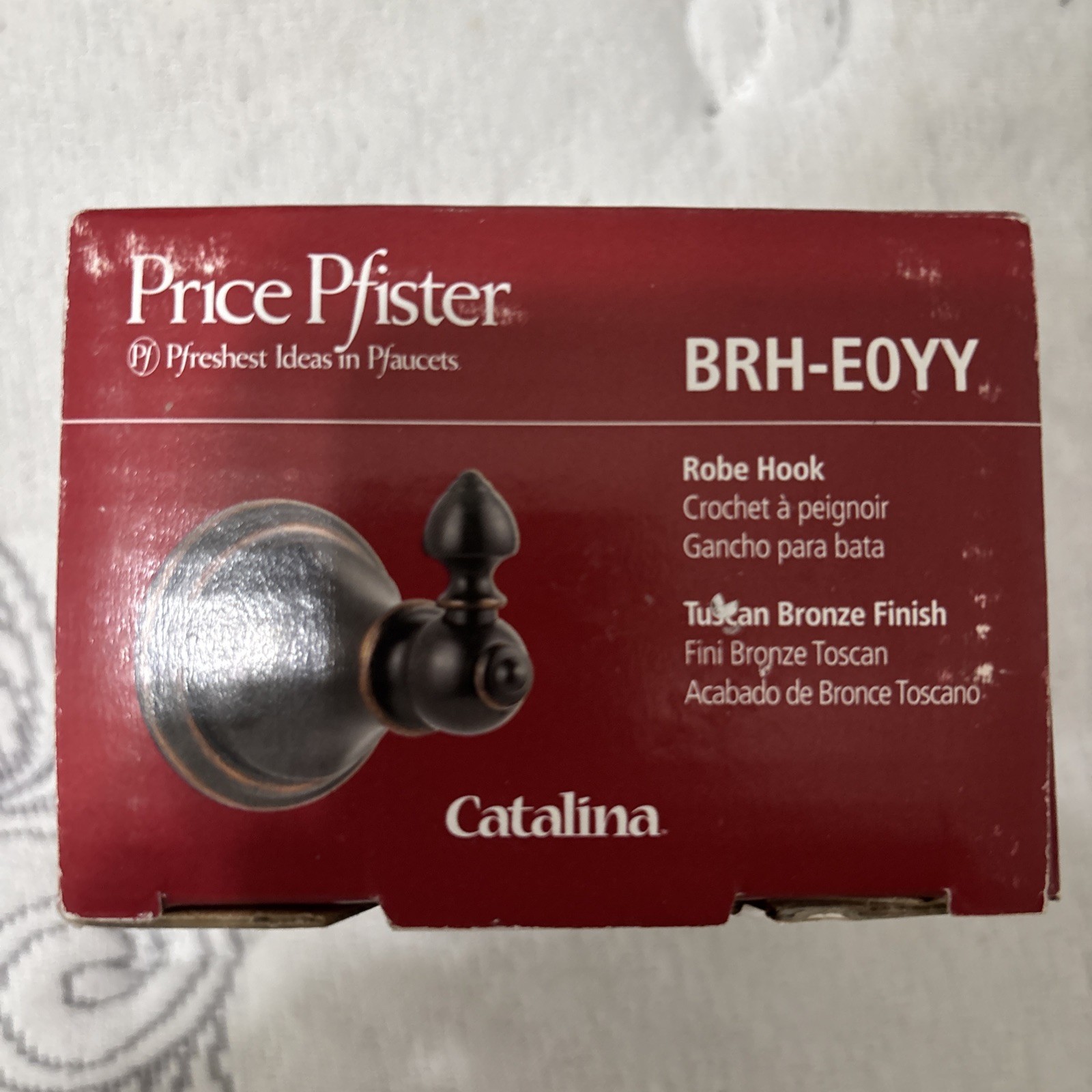 Price Pfister Treviso Robe Hook Tuscan Bronze Finish BRH-E0YY Bathroom Decor gallery