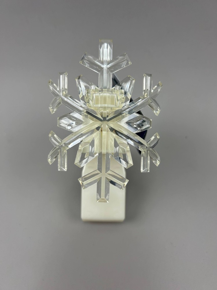 Clear Snowflake Wallflower Diffuser Plug In Slatkin & Co No Light Unlit NEW