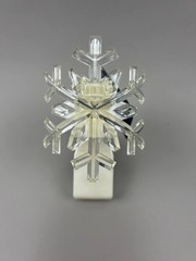 Clear Snowflake Wallflower Diffuser Plug In Slatkin & Co No Light Unlit NEW