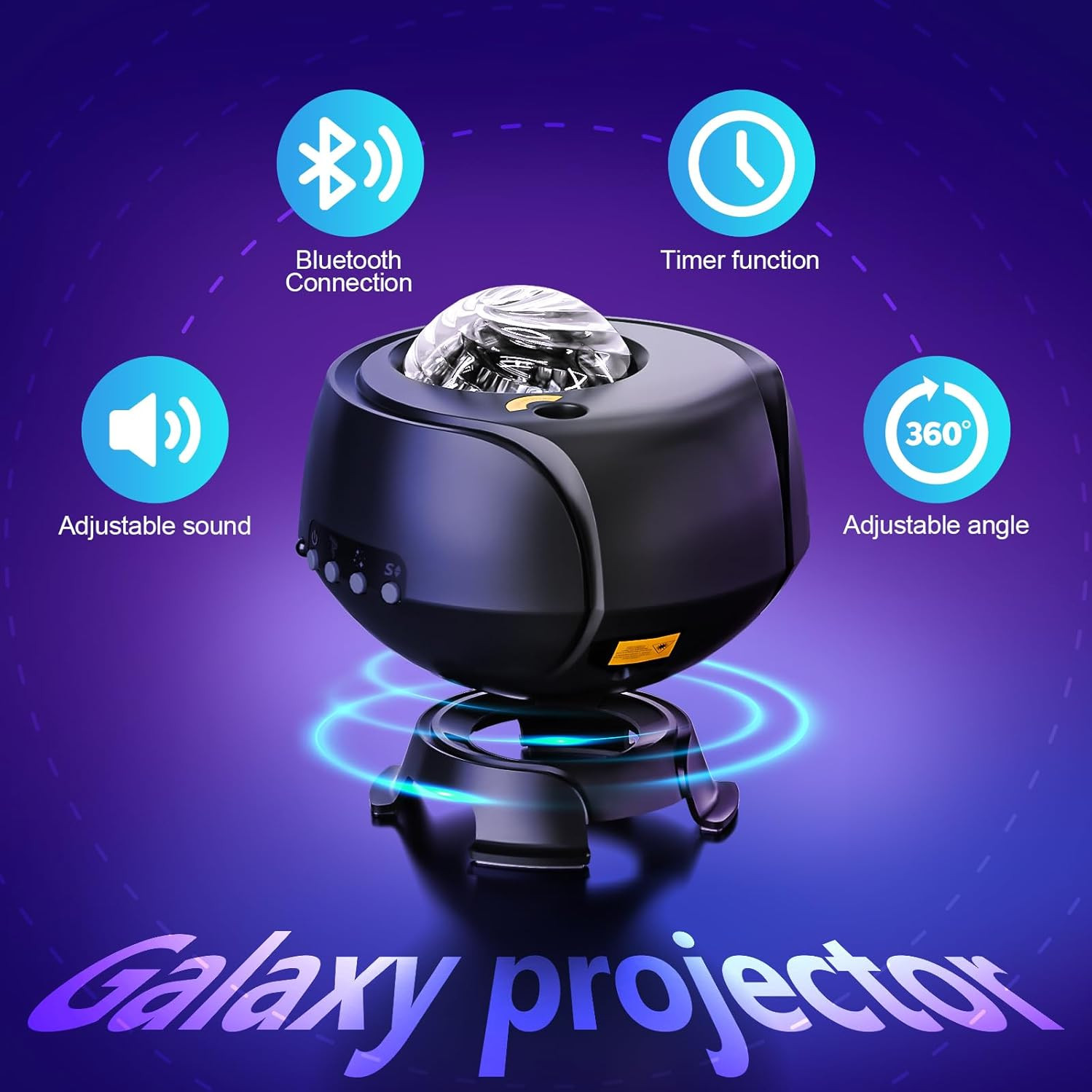 Larger Coverage Area Galaxy Projector,with Changing Galaxy Shapes Star Projector gallery