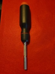 LTT Linus Tech Tips Multi-Bit Black Orange Silver Shaft Ratcheting Screwdriver