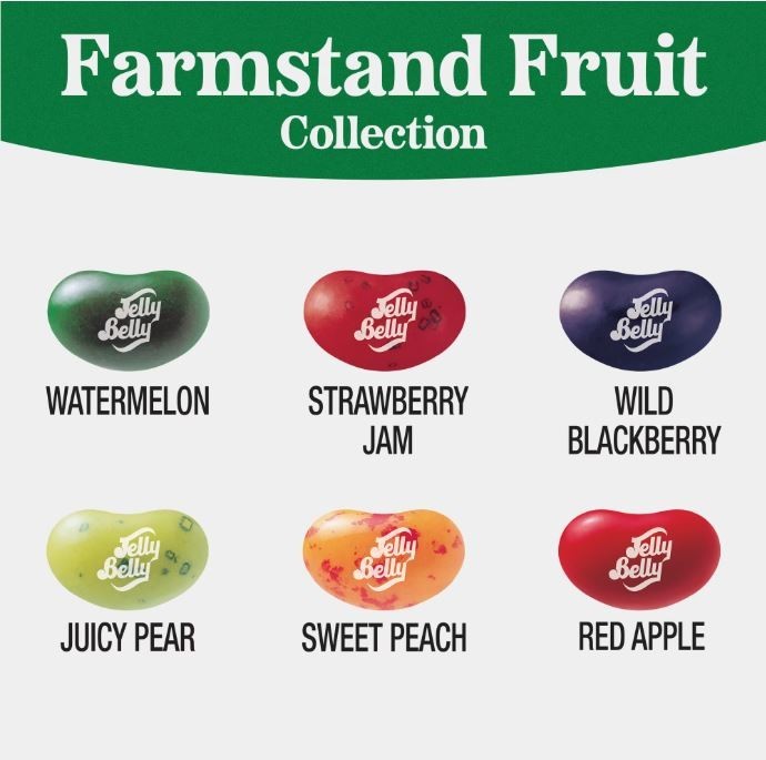 Jelly Belly 8 oz FARMSTAND FRUIT Collection Gourmet Jelly Beans ** BB 12/2027 ** gallery