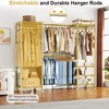 Ulif E7 Heavy Duty Garment Rack 52.3-72" W 6 Shelves 838lb Gold gallery