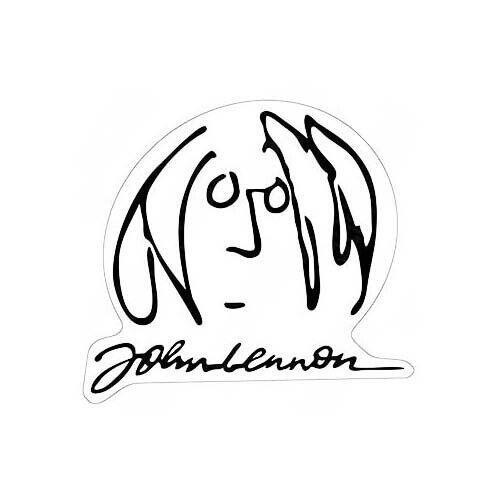 John Lennon Sticker Decal the beetles signature gallery