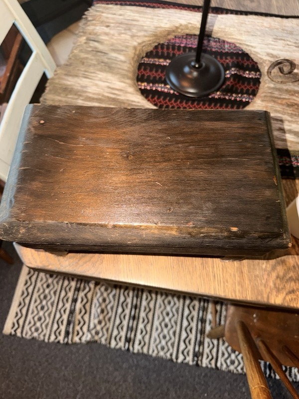 Rustic Solid Wood Footstool Brown Rectangular 12 x 6.5 x 7 inches gallery
