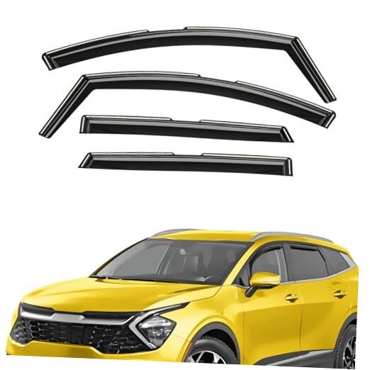 Extra Durable Window Deflectors in-Channel Window Visors For Kia Sportage 23-25
