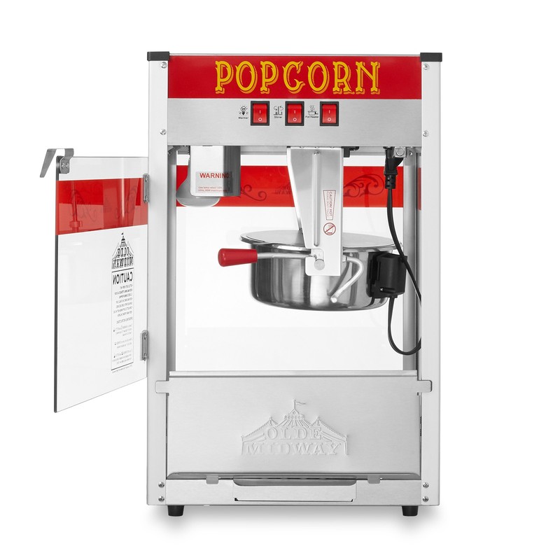 OPEN BOX - Commercial Popcorn Machine Maker Popper with 8-Ounce Kettle - Red gallery