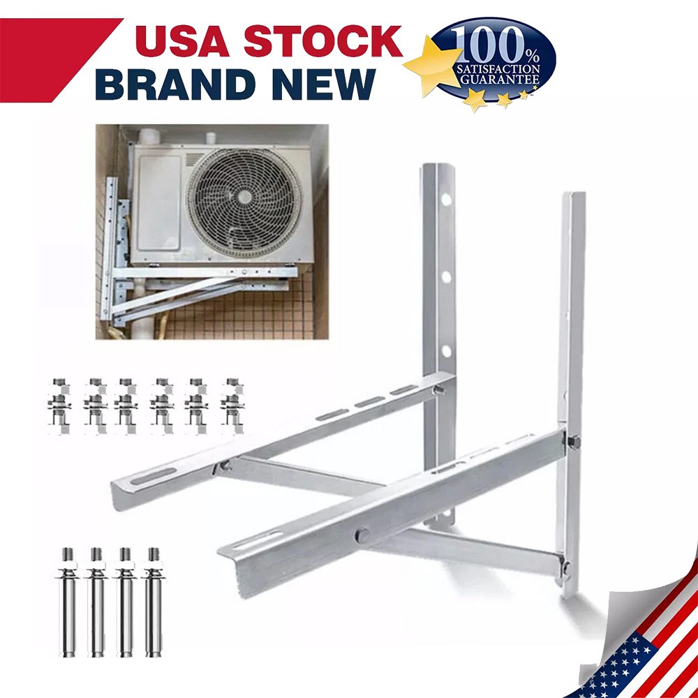 600LBS Steel Mini Split Wall Mount Bracket For Air Conditioner Condensing Units gallery
