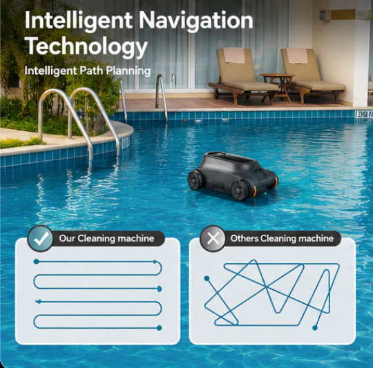 Cordless Pool Vacuum Robot Smart Navigation Auto Dock 2150 Sq Ft In-Ground Clean gallery