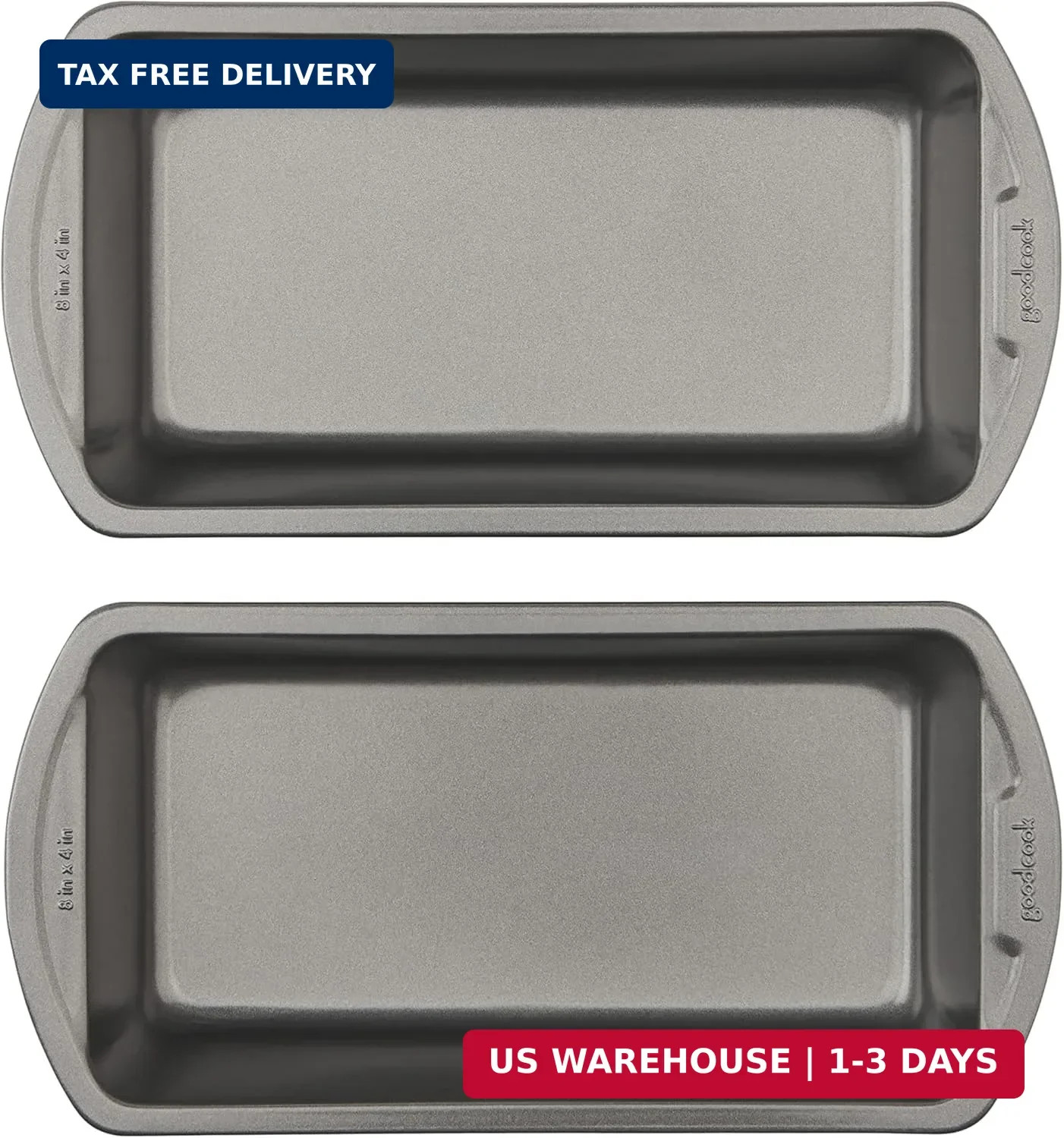 GoodCook Nonstick Loaf Pan 8 x 4-Inch Heavy-Duty Steel Bakeware with Easy-Clean gallery