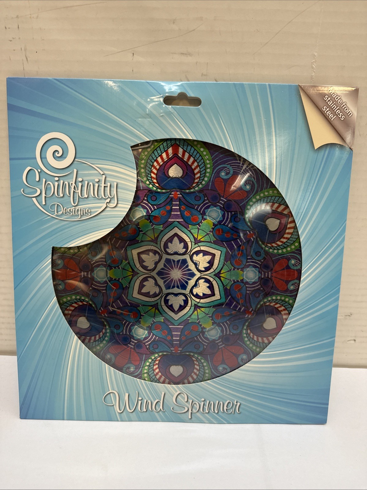 Spinfinity 12" Lotus Mandala Wind Spinner - #175 New gallery
