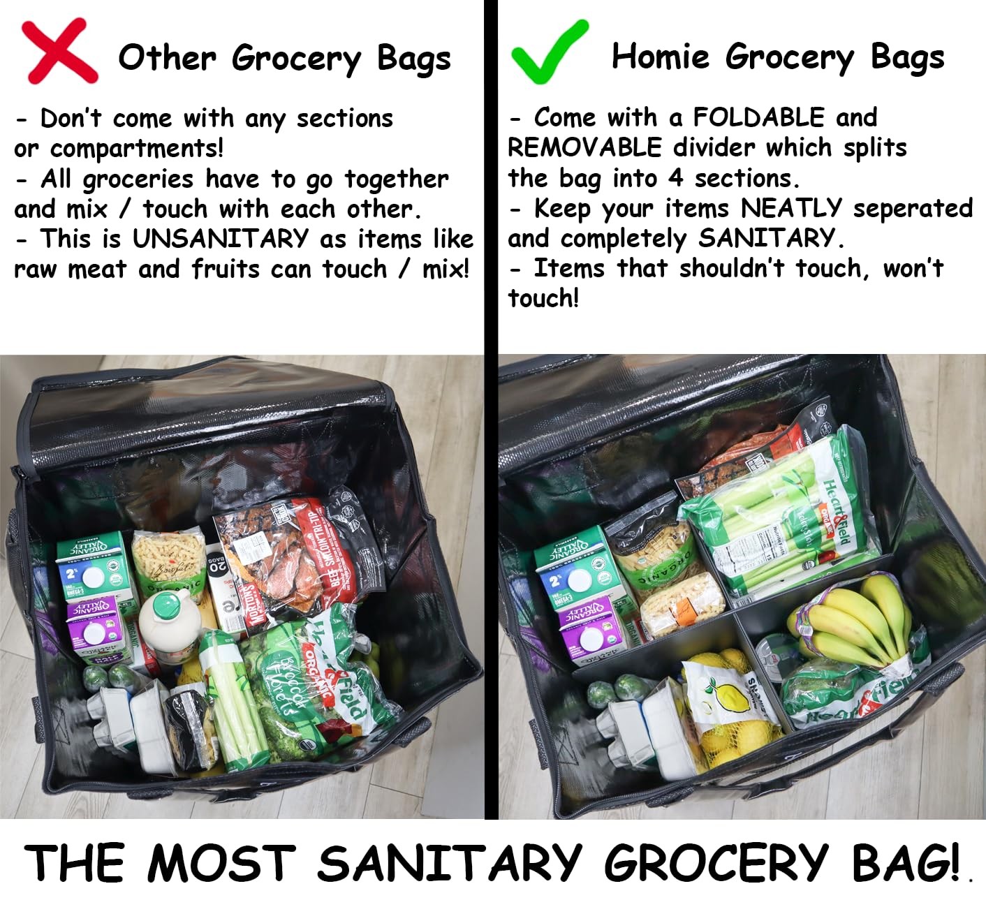 Reusable Grocery Bag On Wheels, Shopping Trolley, Rolling Tote, Zipper Closur... gallery