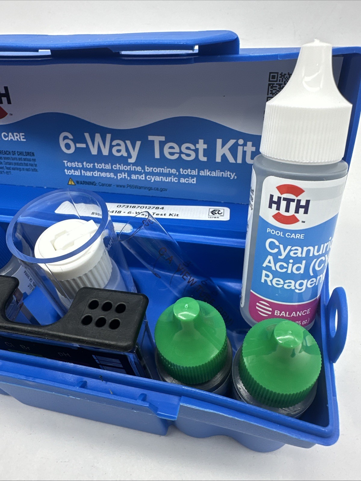 HTH Pool Care 6-Way Test Kit: 100 Tests, 1lb - Ideal for Swimming Pools, New gallery