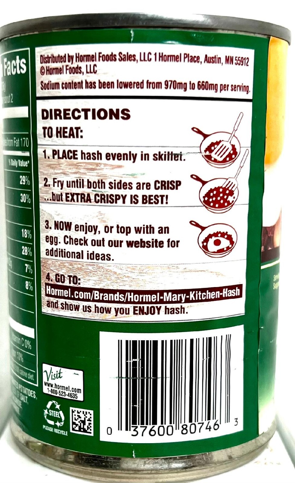 Hormel Mary Kitchen Reduced Sodium Corned Beef Hash 14 oz(Pack of 3)~Exp 11/2026 gallery