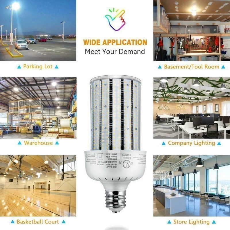 80W LED Corn Bulb Light Replace 300W Metal Halide High Bay Blub 6000K AC277-480V gallery