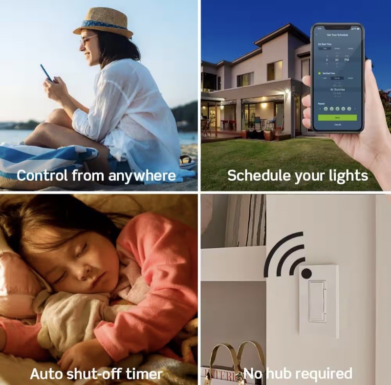 5-Pack Leviton Decora Smart WiFi Switch 2nd Gen No Hub Required D215S-1BW gallery