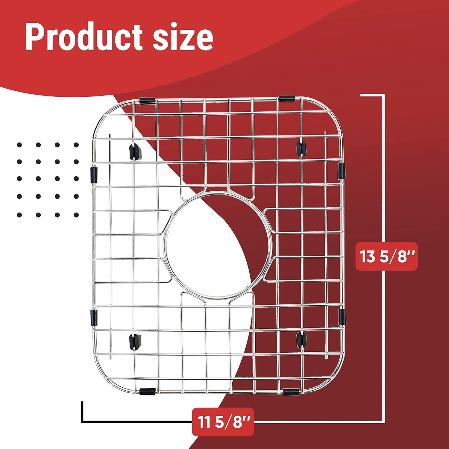 Kitchen Sink Protector Grid, Stainless Steel Sink Bottom Rack 13.6" x 11.6" gallery