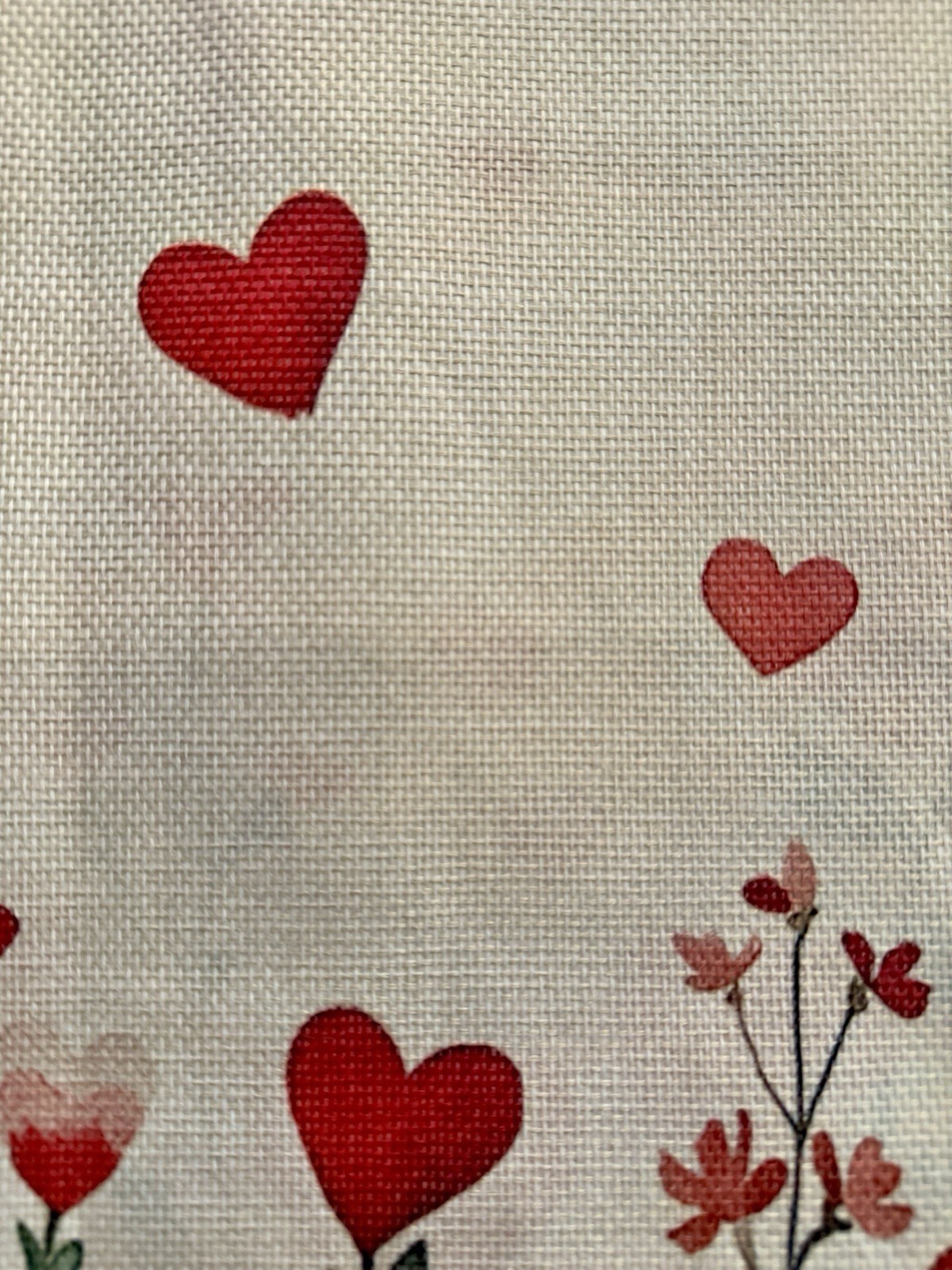Valentine Heart Table Runner Vines & Hearts 13" x 48" or 13"x72" You Choose gallery