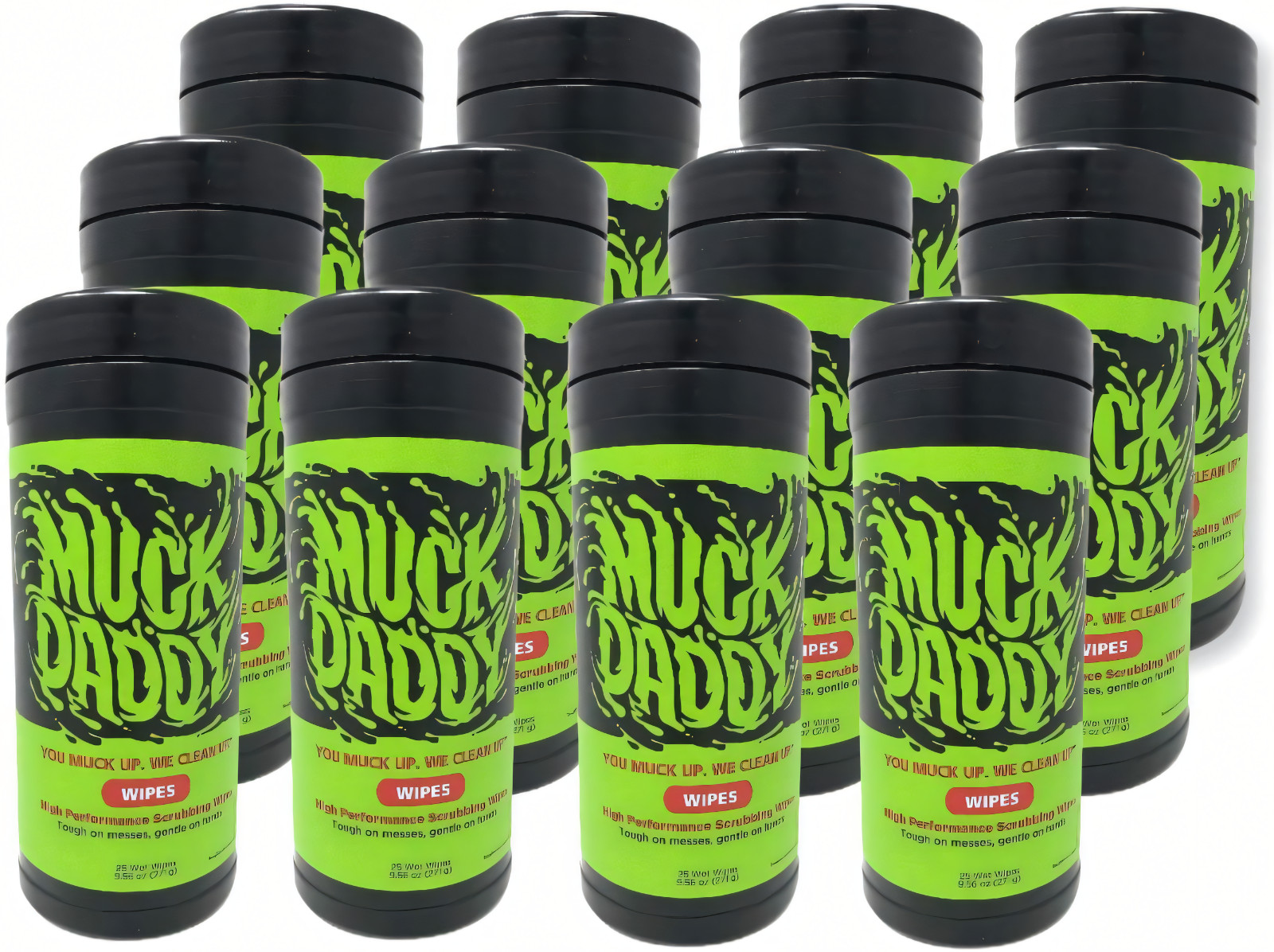Muck Daddy Shop Towels – 25 Count Canisters (Case of 12) – Industrial Fast Wipes gallery