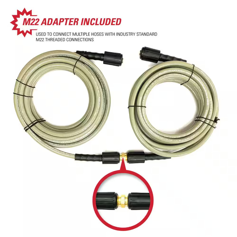 Morflex 5/16 In. X 25 Ft. Replacement/Extension Hose with M22 Connections for 37 gallery