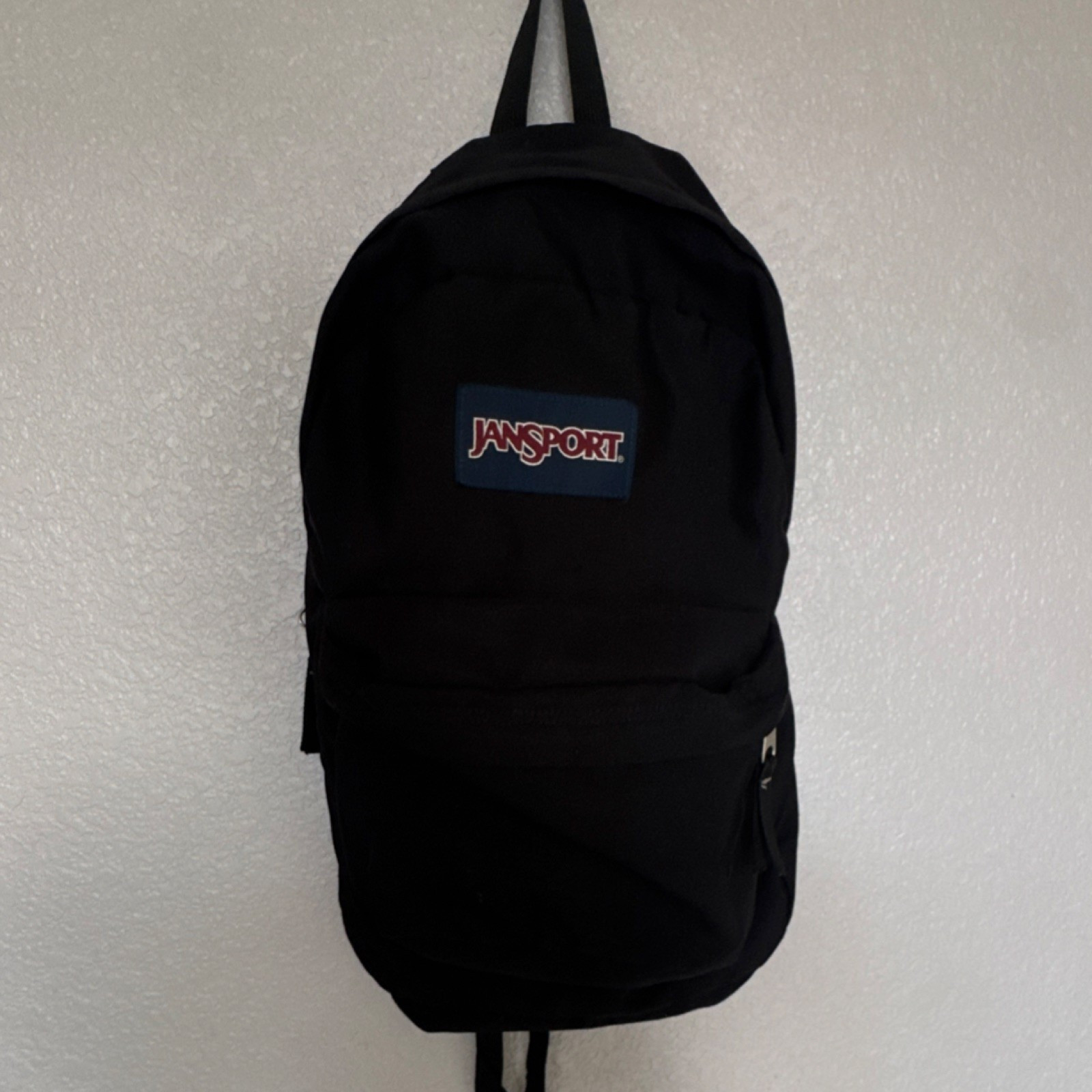 JanSport SuperBreak 25L Backpack Black Zip, Adjustable Straps, 2 Pockets