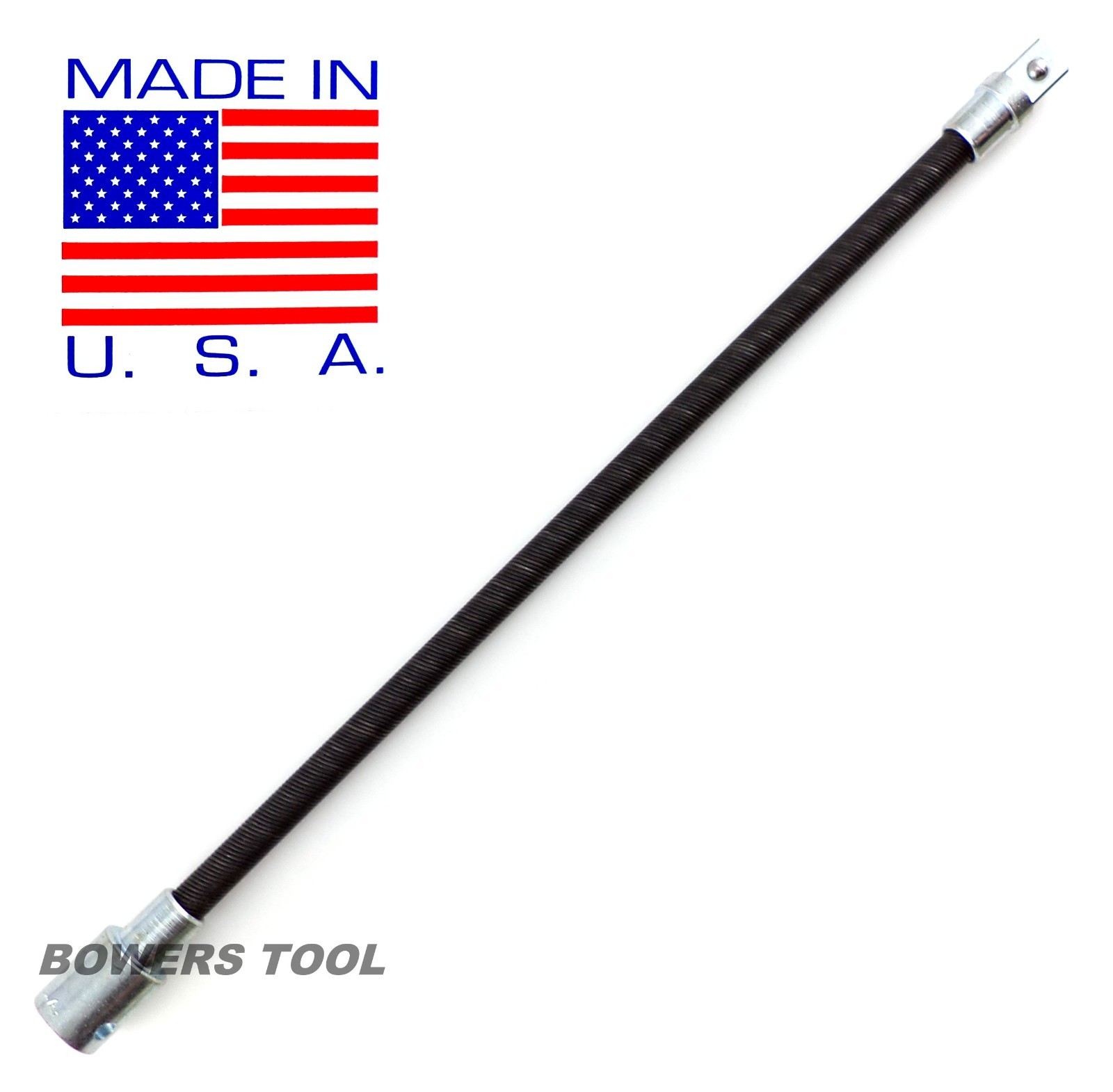 Jawco 3/8" Flex Socket Extension, 11" Long, 3/8 Drive Flexible Shaft Made in USA gallery