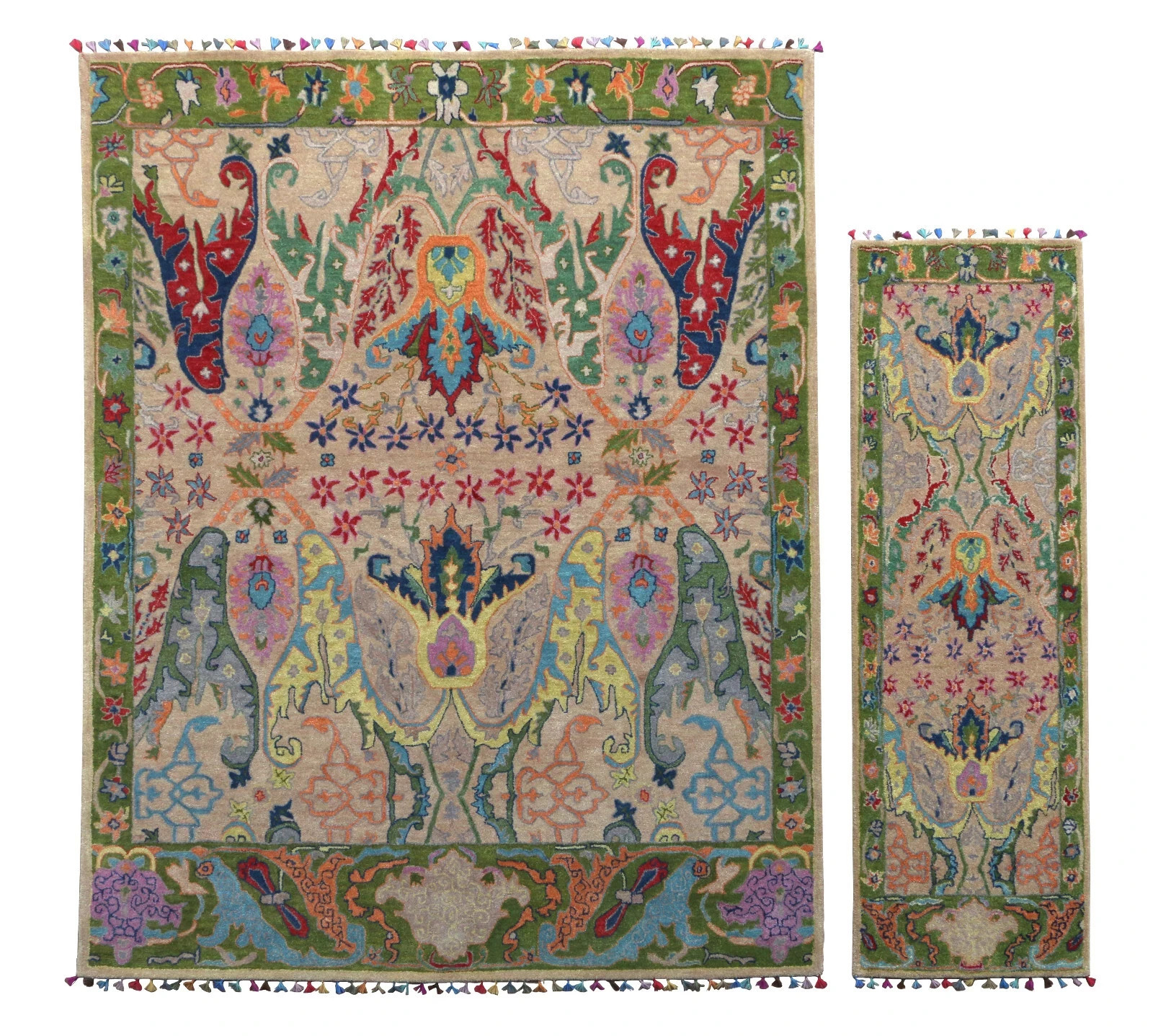 Traditional New Oreiental Hand Tufted Color Pink Style Woolen Handmade Carpet gallery