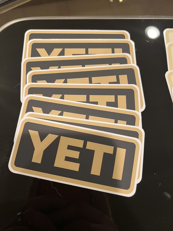 Authentic YETI Decal / Stickers -different colors green orange Black Grey White gallery