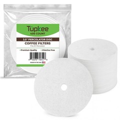 3.5″ Percolator Coffee Filters – Flat Disc Round Coffee Filters – 400 Count