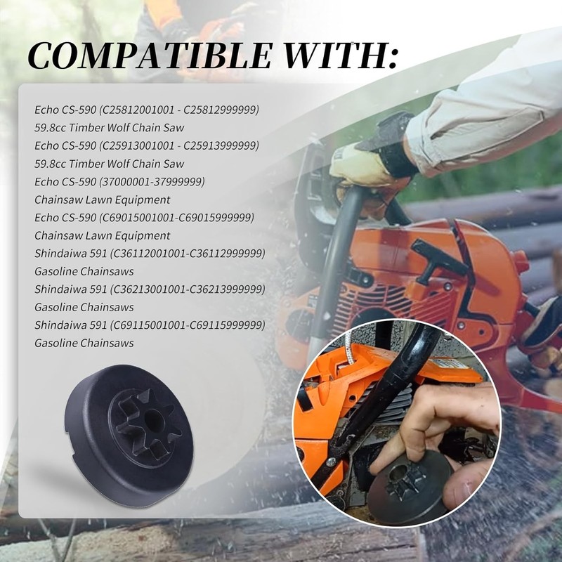A556001580 Clutch Drum Black For Echo CS-590 Timber Wolf/Shindaiwa 591 Chainsaws gallery