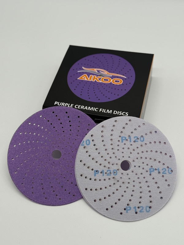 AIKOO 6" Hook & Loop Ceramic Multi-hole Sanding Discs Orbital DA Sanders Paper gallery
