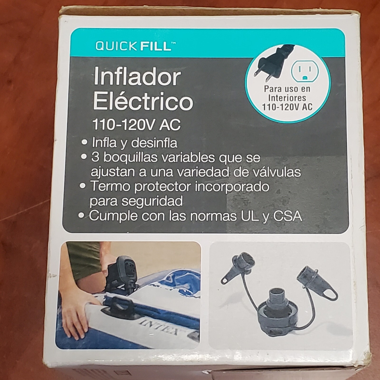 Intex 120V Quick Fill AC Electric Air Pump w/ Nozzles 66639E Air Beds Boats Toys gallery