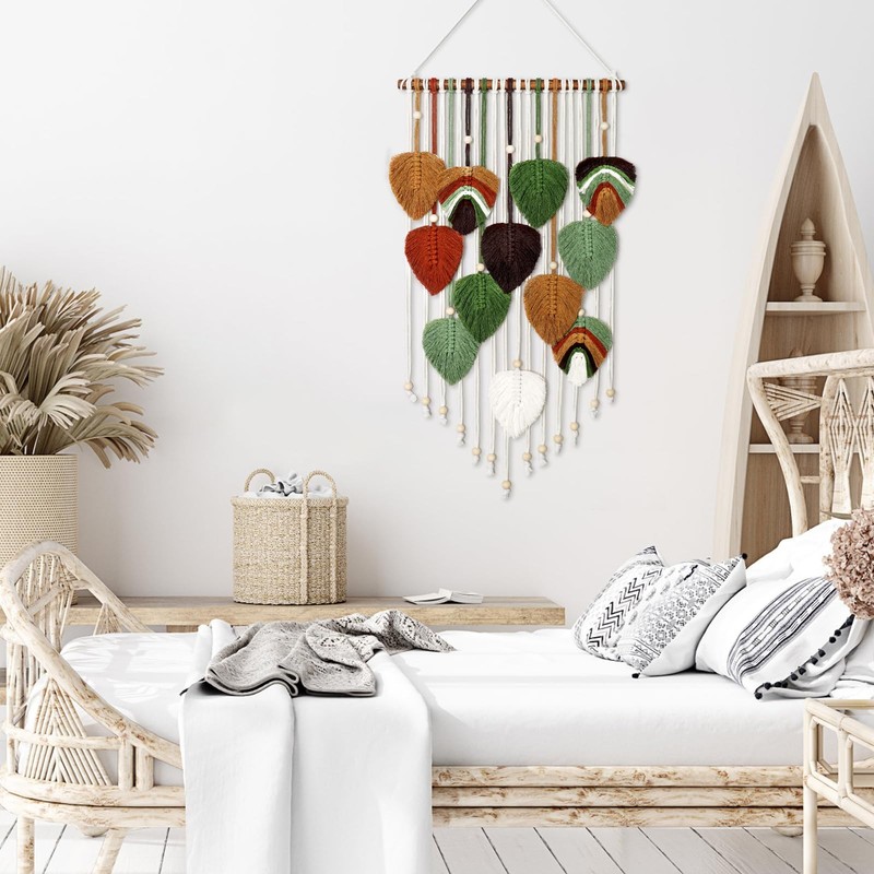 Macrame Wall Hanging Boho Woven Tapestry,Chic Home Decor Modern Bohemian Hand. gallery