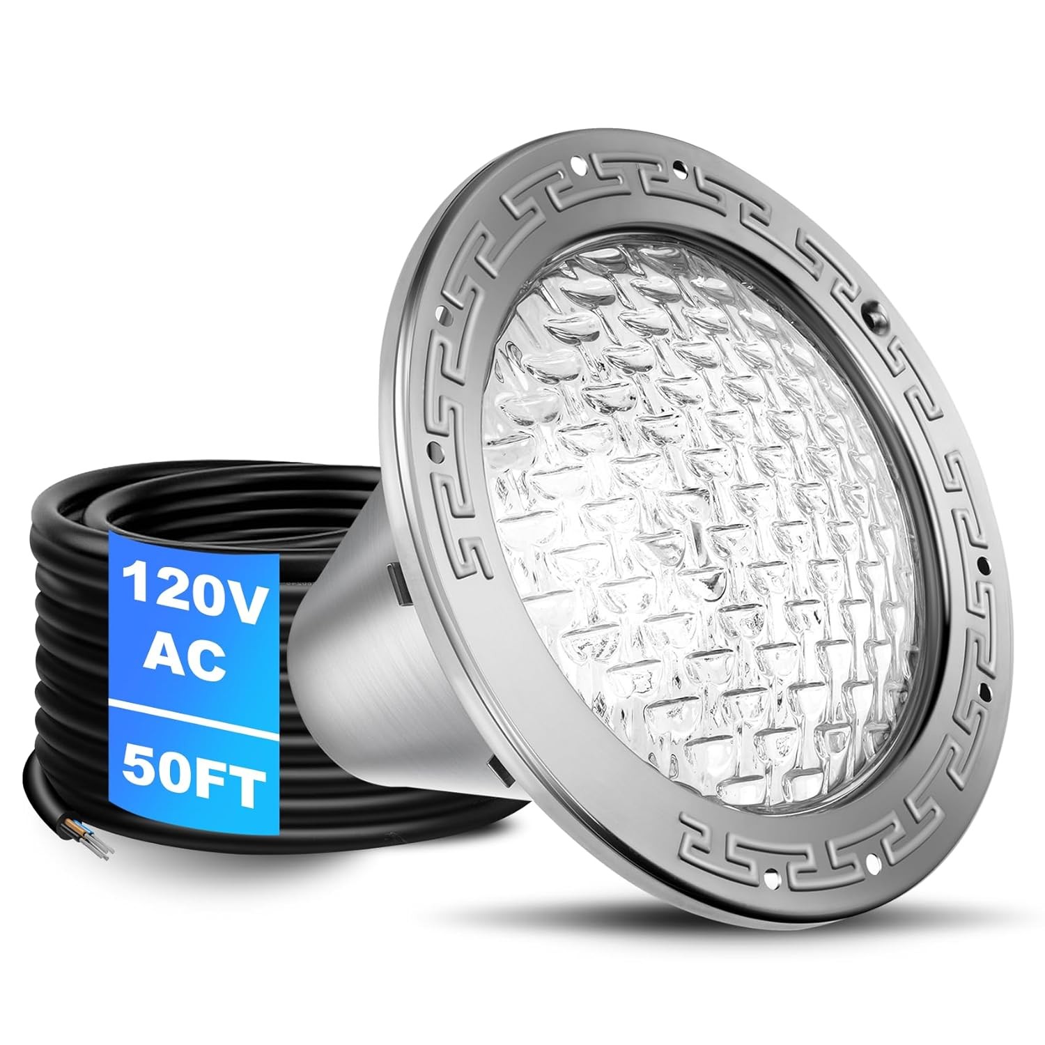 LED Pool Light 10 Inch for Inground Pool White AC120V Underwater Replacement gallery