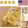 Functional Yellow Lemon Shelf Liner 11.8"W x 118"L - Anti-Slip, Easy to Install gallery