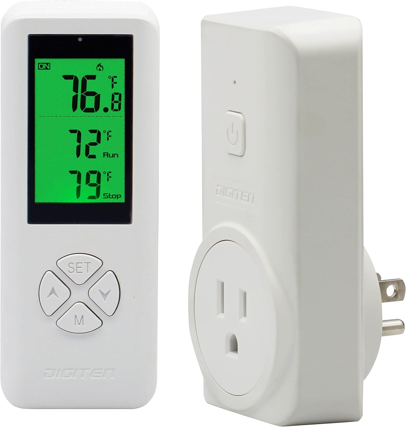 Wireless Temperature Controller Digital Plug-in Thermostat Outlet Remote Control gallery