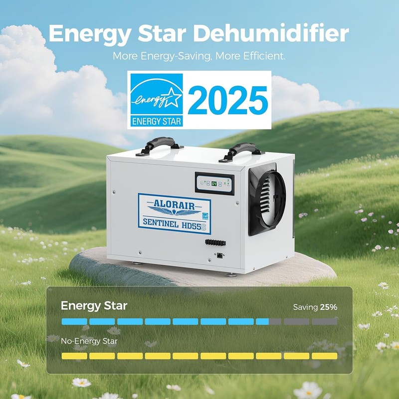 Sentinel HD55S Crawl Space Dehumidifiers 120 PPD White Dehumidifier Energy Star gallery