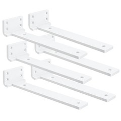 Floating Shelf Brackets 8 Inch 6 Pack Heavy Duty Metal – 150 lbs Load Capacity
