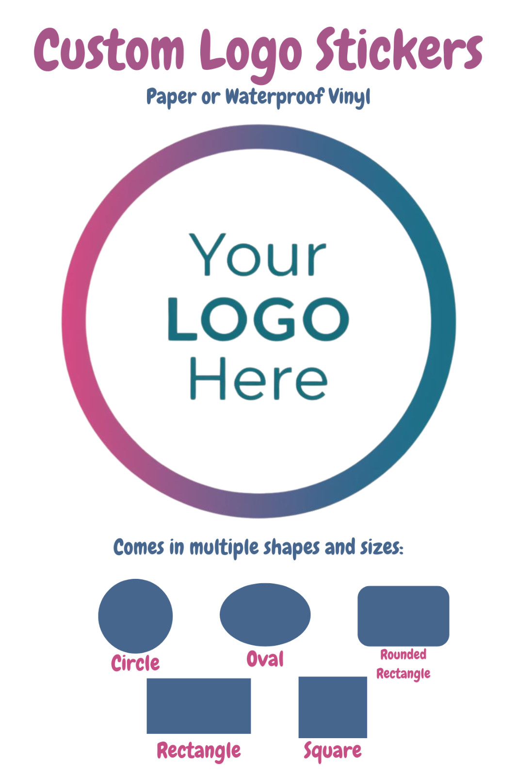 Custom Vinyl Waterproof Stickers for Businesses gallery