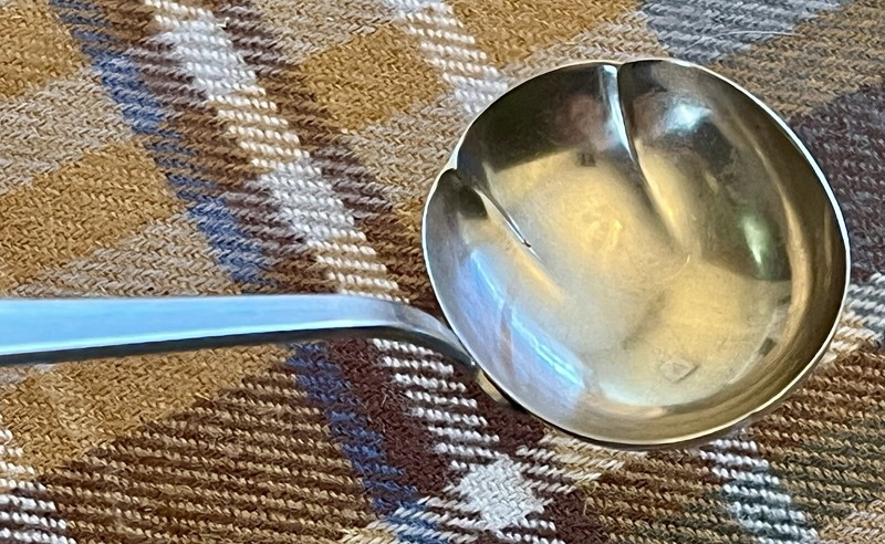 Gense 18-8 Stainless Solid Gravy Ladle Sweden Vintage gallery