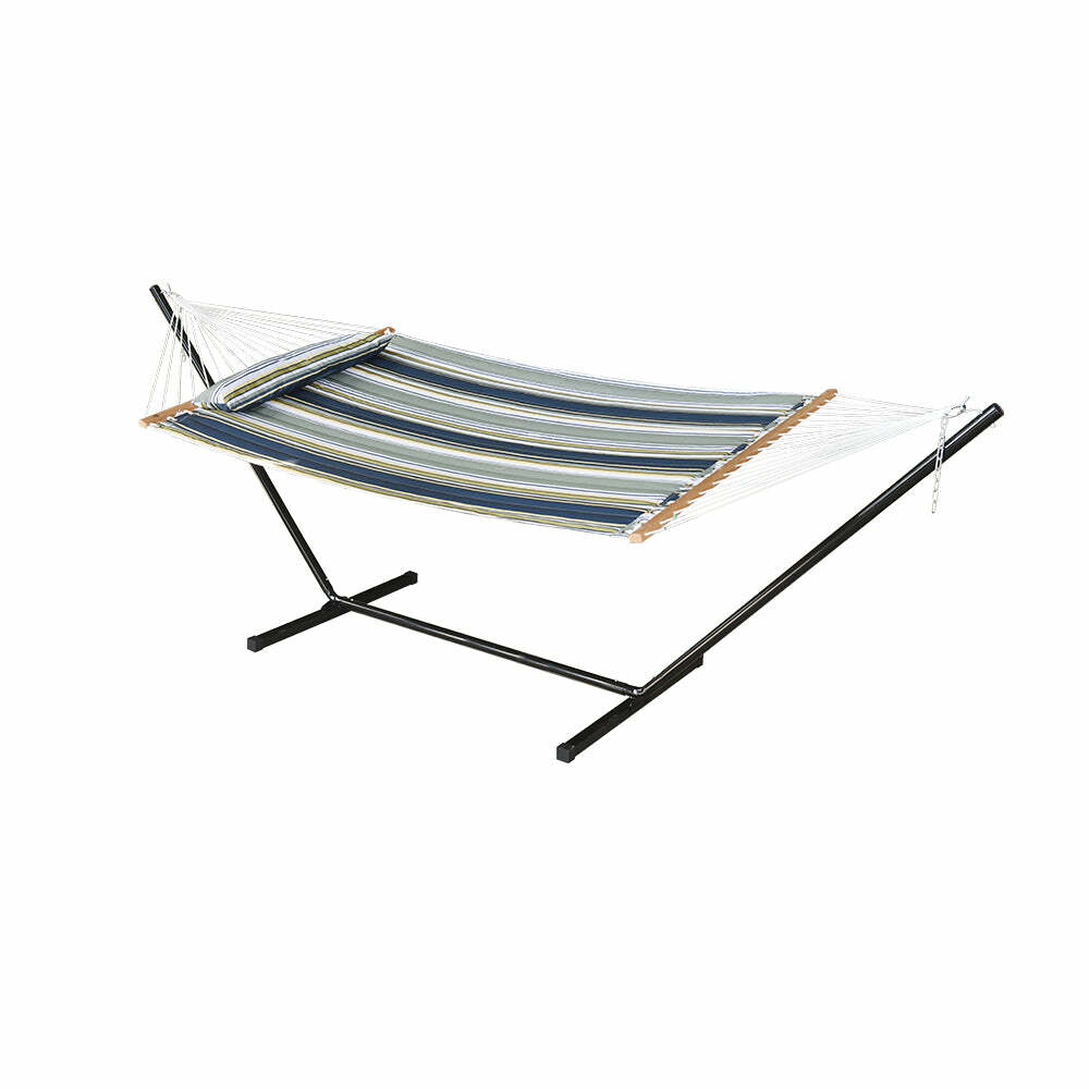 12 FT HAMMOCK WITH STAND & SPREADER BARS AND DETACHABLE PILLOW, HEAVY DUTY gallery