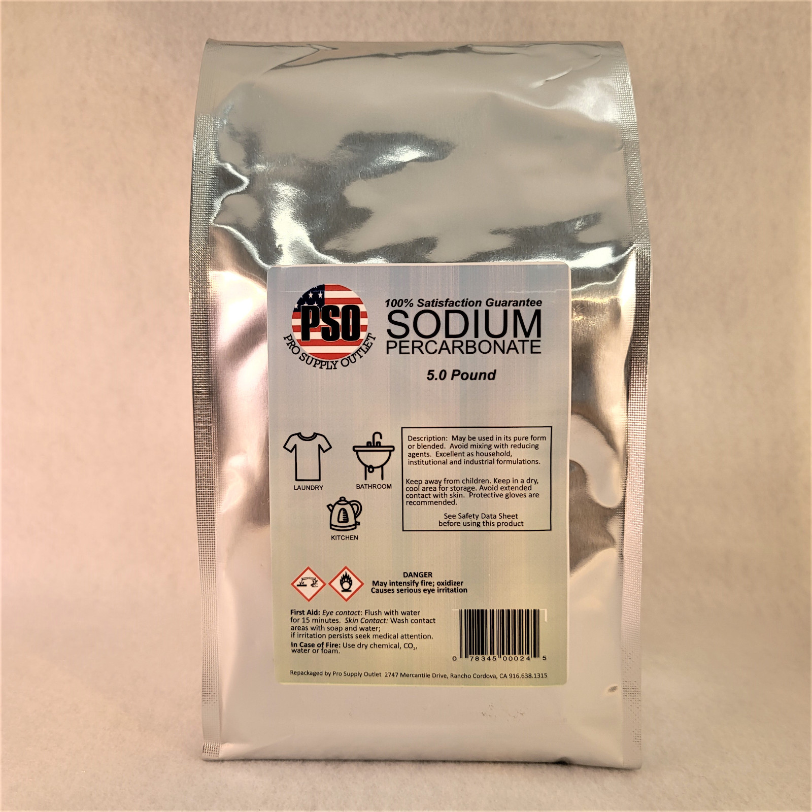 Granular Coated Sodium Percarbonate-hydrogen peroxide-oxidizing agent 20lbs gallery