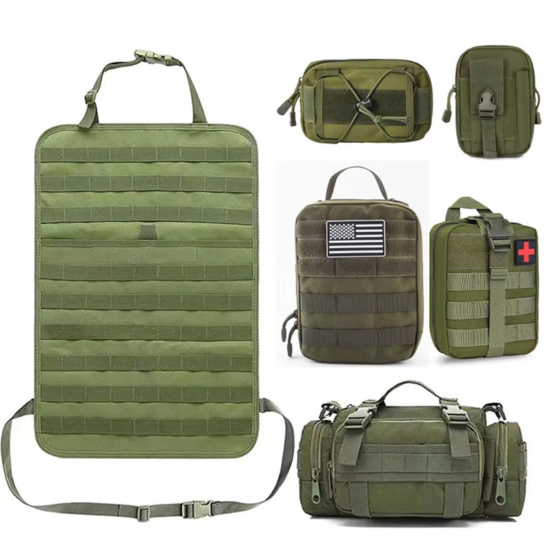 High Quality Multifunction 55*37CM 600D 6PCS in 1 Car Back Seat Tactical Hanging gallery