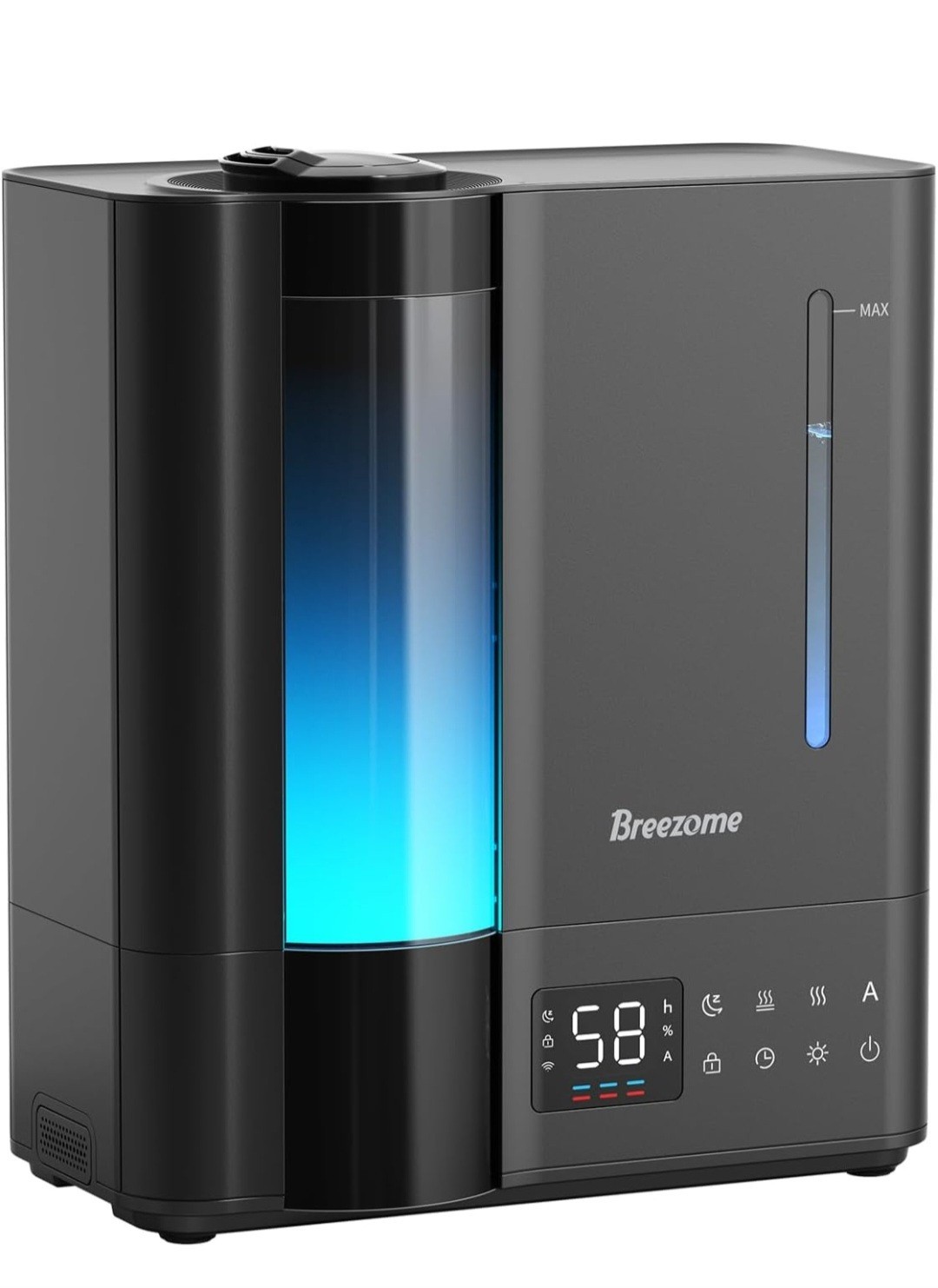 BREEZOME 8L Humidifier Both Warm And Cool Mist Top Fill, Essential Oil Diffuser gallery