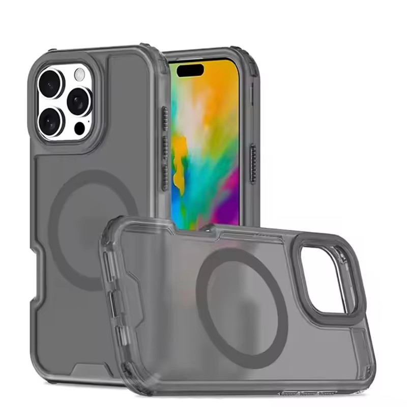 3-in-1 Magnetic Armor Case for iPhone 17 16 15 14 13 12 Pro Max MagSafe. gallery