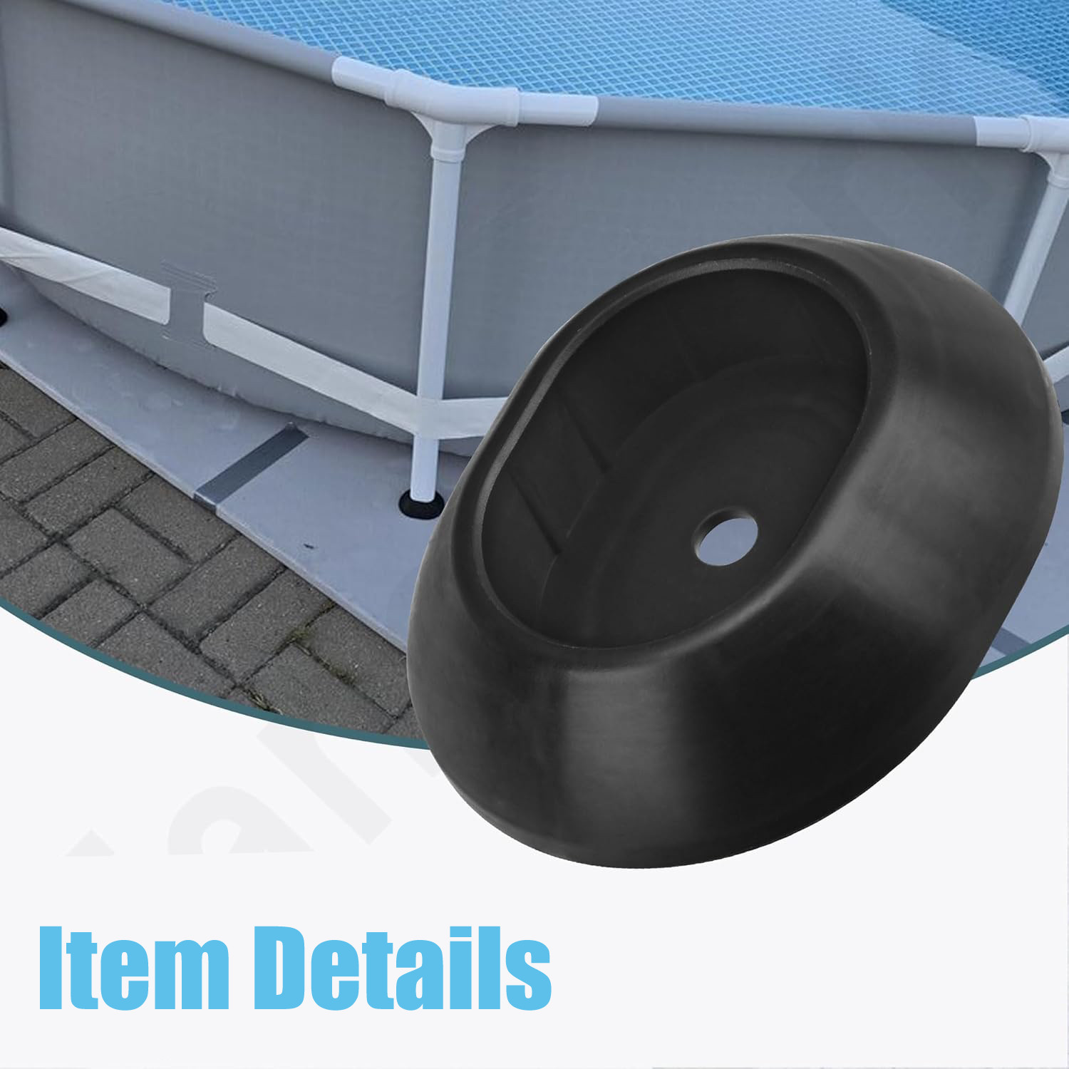 2PACK FOR INTEX 12476 LEG CAP FOR 18FT AND 24FT X 48 AND 52IN ROUND PRISM POOL W gallery