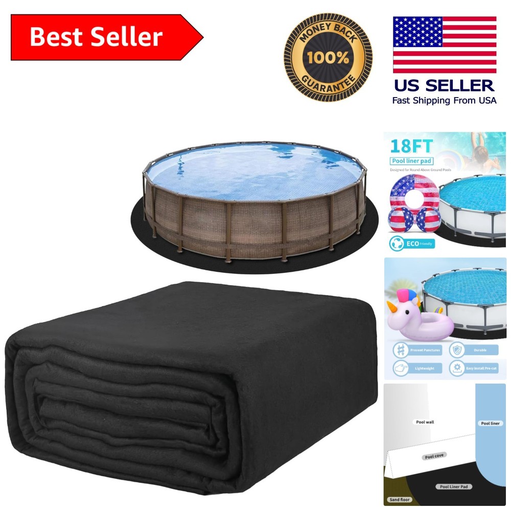 Cost-Effective 18Ft Eco-Friendly Pool Ground Cloth - Extend Liner Life & Comfort