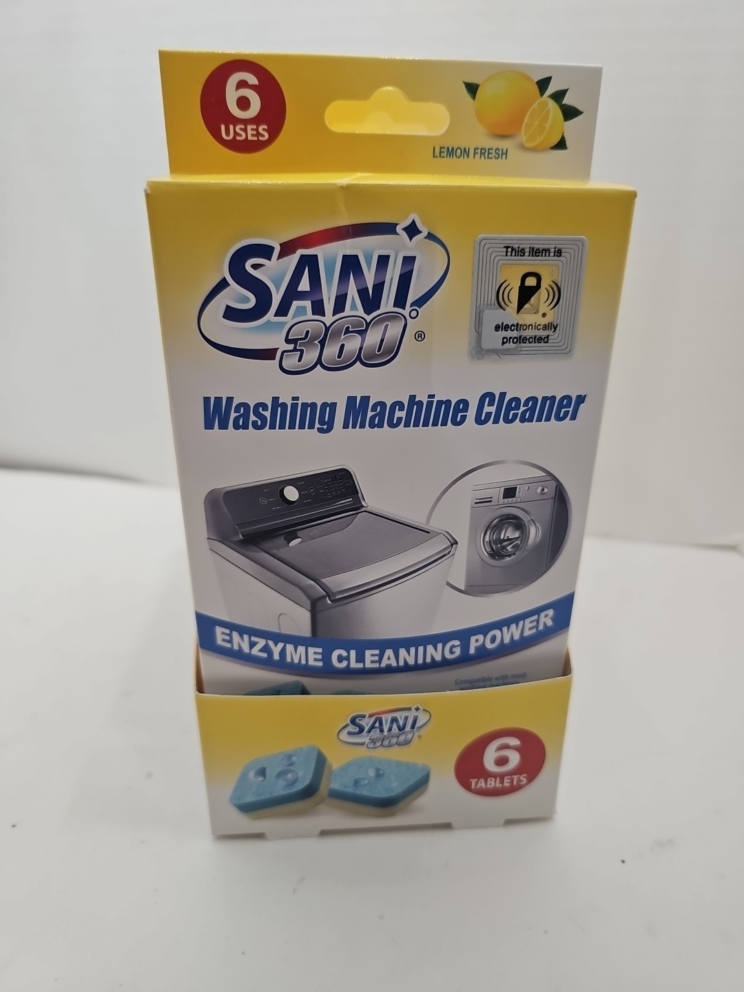 SANI 360° Washing Machine Cleaner, 12 Month Supply is Formulated with Enzyme,... gallery