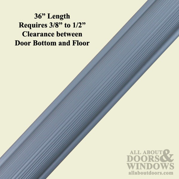 36" x 1-3/16" Gray Vinyl Threshold Insert for SDS Doors gallery