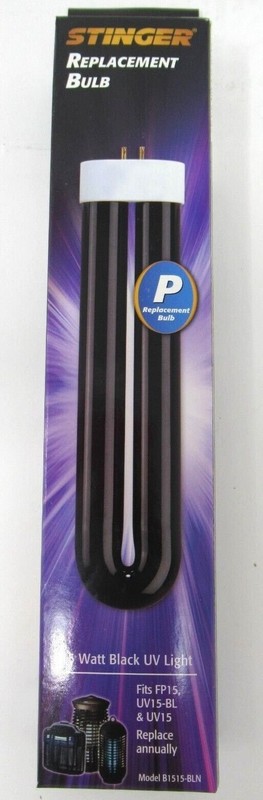 Stinger P Replacement 8" Black Light Bulb 15W Bug Zapper B1515-BLN *NEW* gallery